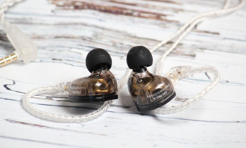 Вакуумні навушники KZ ZSN Pro X з мікрофоном та знімним кабелем